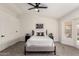 Main bedroom with high ceilings and French doors at 3743 W Shannon St, Chandler, AZ 85226