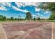 Outdoor basketball court with markings and a hoop at 42621 W Heavenly Pl, Maricopa, AZ 85138