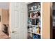 Well-organized pantry with ample shelving at 42621 W Heavenly Pl, Maricopa, AZ 85138