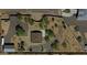 Aerial view showing a house with a large backyard and surrounding desert landscape at 44311 N 1St Dr, New River, AZ 85087