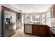 Kitchen with stainless steel appliances and granite counters at 4849 E Abraham Ln, Phoenix, AZ 85054