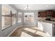 Kitchen with granite countertops and dark wood cabinets at 4849 E Abraham Ln, Phoenix, AZ 85054