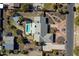 Aerial view of home, pool, and landscaped grounds at 5213 W Soft Wind Dr, Glendale, AZ 85310