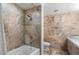 Bathroom with tub, shower, and updated fixtures at 7117 E Rancho Vista Dr # 3010, Scottsdale, AZ 85251