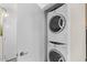 Stackable washer and dryer in a convenient laundry closet at 7117 E Rancho Vista Dr # 3010, Scottsdale, AZ 85251