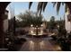 Charming courtyard featuring a desert landscape and central water fountain feature at 8119 E Foothills Dr, Scottsdale, AZ 85255