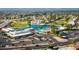 Aerial view of community amenities including pool and parking at 814 S 78Th St, Mesa, AZ 85208