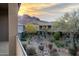 Landscaped courtyard with desert plants and walking paths at 10196 E Legend Trl, Gold Canyon, AZ 85118