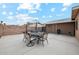 Backyard patio with gazebo, seating, and dining areas at 10572 W Echo Ln, Peoria, AZ 85345