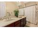 Bathroom with double vanity, and shower/tub combo at 1653 W Zion Pl, Chandler, AZ 85248