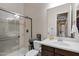 Clean bathroom with walk-in shower and modern fixtures at 1988 E Blackhawk Dr, Gilbert, AZ 85298