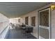 Covered patio with white lattice and comfortable seating at 205 S Higley Rd # 189, Mesa, AZ 85206