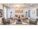 Modern living room with comfy seating and stylish decor at 205 S Higley Rd # 189, Mesa, AZ 85206