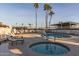 Refreshing pool and spa with ample lounge chairs at 205 S Higley Rd # 189, Mesa, AZ 85206