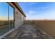 Private patio with tile flooring and sliding glass door access at 32211 N Lepa Dr, San Tan Valley, AZ 85144