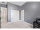 Spacious home office with double door closet and neutral decor at 3503 E Princeton Ct, Gilbert, AZ 85234
