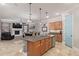 Modern kitchen with island, stainless steel appliances, and ample cabinetry at 3503 E Princeton Ct, Gilbert, AZ 85234