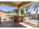 Outdoor kitchen with grill and bar at 3503 E Princeton Ct, Gilbert, AZ 85234