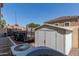 Large storage shed and AC units located in the backyard at 3503 E Princeton Ct, Gilbert, AZ 85234