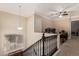 Upstairs hall with a view of an office and staircase at 3503 E Princeton Ct, Gilbert, AZ 85234