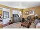 Cozy sitting area with comfortable seating and a large television at 4141 N 31St St # 215, Phoenix, AZ 85016