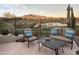 Peaceful patio with lake and mountain views at 41717 N Moss Springs Ct, Anthem, AZ 85086