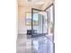 Modern foyer with a unique glass door and stylish decor at 5826 E Indian Bend Rd, Paradise Valley, AZ 85253