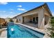 Luxury pool with spa and extended patio perfect for entertaining at 6607 E Libby St, Phoenix, AZ 85054
