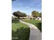 Curving concrete pathway through a landscaped lawn at 8140 N 107Th Ave # 99, Peoria, AZ 85345