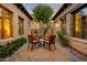 Private courtyard with comfortable seating offers an intimate setting for relaxing outdoors at 8260 E Sunset View Dr, Gold Canyon, AZ 85118