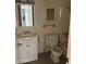 Clean bathroom with a white vanity, toilet, and bathtub at 8861 N 12Th Pl, Phoenix, AZ 85020
