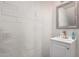 Simple bathroom with white vanity and updated fixtures at 954 E Diamond Dr, Tempe, AZ 85283