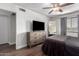 Spacious bedroom with large dresser and flat-screen TV at 954 E Diamond Dr, Tempe, AZ 85283