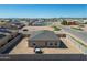 Aerial view showing the house and backyard at 10366 W Camelia Dr, Arizona City, AZ 85123