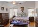 Main bedroom with ample closet space and a ceiling fan at 1112 W Citation Dr, Chandler, AZ 85224