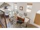 Open living room with a fireplace and high ceilings, as seen from the upper level at 1112 W Citation Dr, Chandler, AZ 85224