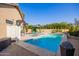 Inviting swimming pool with patio furniture and umbrella at 14667 N Love Ct, Fountain Hills, AZ 85268