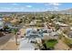 Aerial view showing house, pool, and surrounding neighborhood at 1510 E Mission Ln, Phoenix, AZ 85020