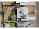 Aerial view of house, yard, and solar panels at 1510 E Mission Ln, Phoenix, AZ 85020