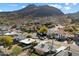 Aerial view of neighborhood with mountain backdrop at 1510 E Mission Ln, Phoenix, AZ 85020