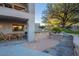 Stone outdoor kitchen with built-in grill at 15302 E Lotus Ln, Fountain Hills, AZ 85268