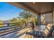 Covered patio with seating and mountain views at 15302 E Lotus Ln, Fountain Hills, AZ 85268