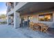 Covered patio with dining table and chairs at 15302 E Lotus Ln, Fountain Hills, AZ 85268