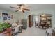 Living room with views into dining and kitchen areas at 1555 W 7Th Pl, Mesa, AZ 85201