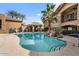 Inviting resort-style pool with a waterfall feature at 15550 S 5Th Ave # 240, Phoenix, AZ 85045