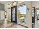 Elegant entryway with modern door and views of the backyard at 15613 E Palomino Blvd, Fountain Hills, AZ 85268