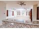 Kitchen with granite countertop and view into living room at 16846 W Hilton Ave, Goodyear, AZ 85338