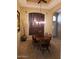 Dining room with wood table, chairs, and chandelier at 17906 N Encanto Dr, Surprise, AZ 85374