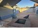 Backyard patio with fire pit and seating at 2118 E Oak St, Phoenix, AZ 85006