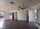 Open living area with hardwood floors and access to patio at 2118 E Oak St, Phoenix, AZ 85006